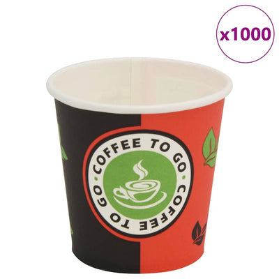 Vidaxl Cupi di caffè usa e getta di carta 120 ml (4 once) 1000 pezzi