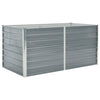 Vidaxl fioriera raccolta da 160x80x77 cm grigio in acciaio zincato