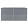Plantador Vidaxl elevado 160x80x77 cm de acero galvanizado gris