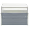 Vidaxl tuinkas 100x100x85 cm gegalvaniseerd staal grijs