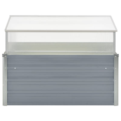 Vidaxl Tuinkas 100x100x85 cm grigio in acciaio zincato