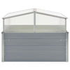 Vidaxl Tuinkas 100x100x85 cm grigio in acciaio zincato