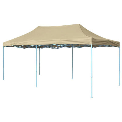 Vidaxl pieghevole pop-up Tenda pop-up 3x6 m crema bianca