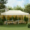 Vidaxl pieghevole pop-up Tenda pop-up 3x6 m crema bianca