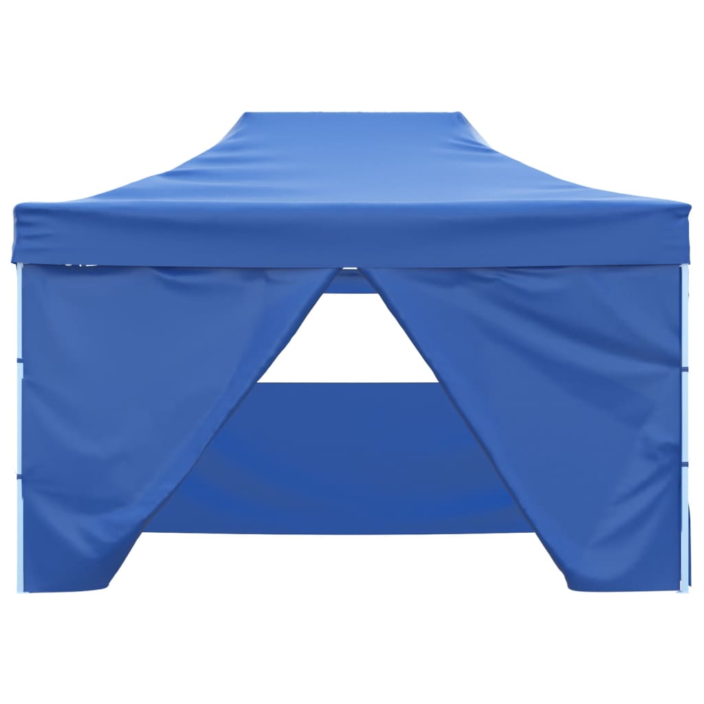 Vidaxl plegable ventana emergente con 4 paredes laterales 3x4.5 m azul
