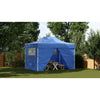 Vidaxl plegable ventana emergente con 4 paredes laterales 3x4.5 m azul