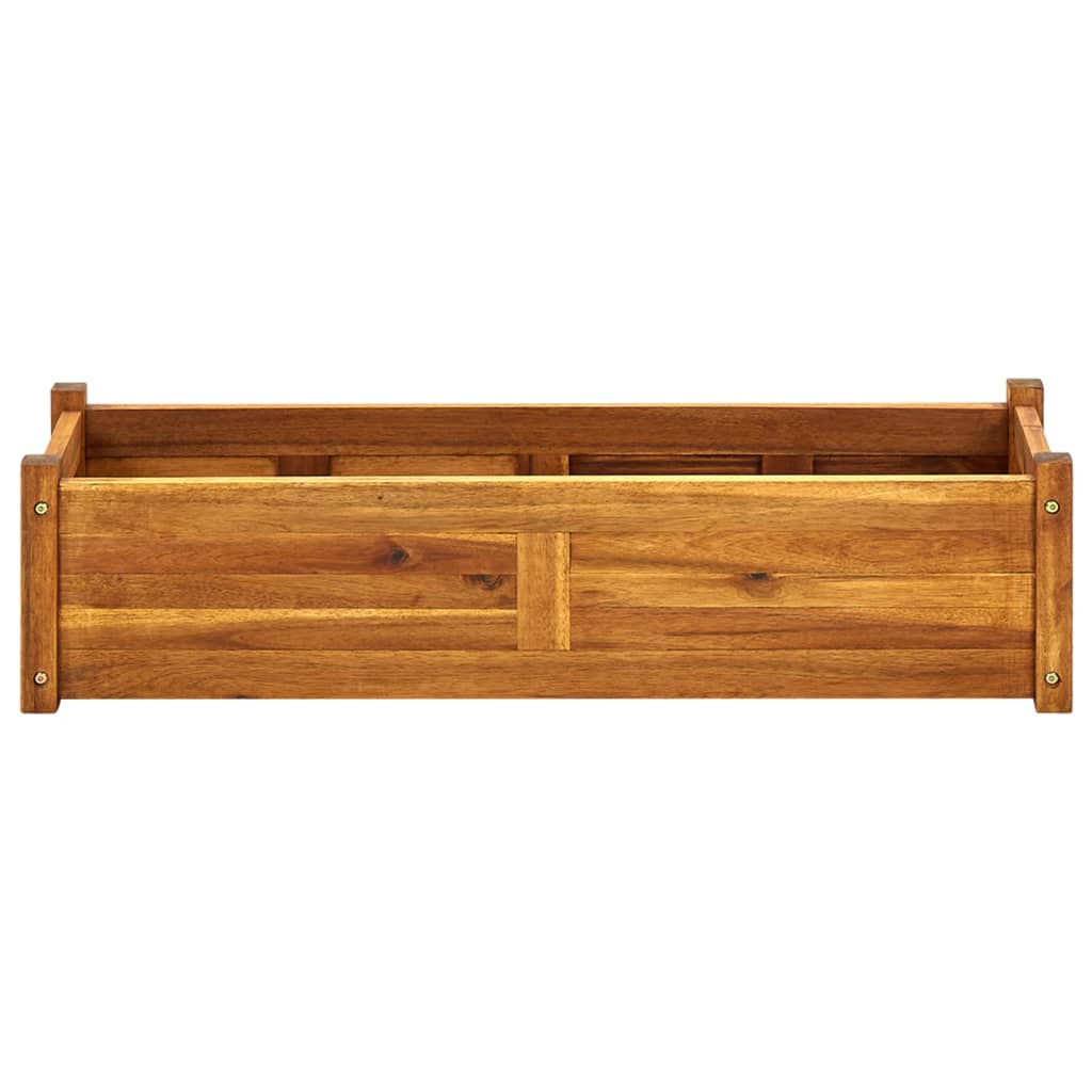 Vidaxl Planning Box elevada 100x30x25 cm acacia madera