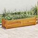 Vidaxl Planning Box elevada 100x30x25 cm acacia madera
