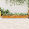 Vidaxl Planning Box recaudado 200x50x25 cm Acaciahout