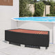 Vidaxl Splash 92x45x25 cm poli rattan nero