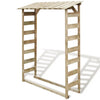 Almacenamiento de leña de Vidaxl 150x44x176 cm Pine impregnado