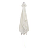 Vidaxl Parasol con polo in legno 200x300 cm Bianco