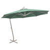 Parasol flotante de Vidaxl con poste de aluminio de 350 cm verde