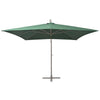 Vidaxl Parasolo galleggiante con polo in alluminio 300x300 cm verde