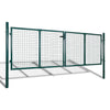 Porta Vidaxl 306x150 cm in acciaio verde