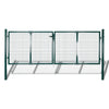 VidaXL Poort 306x175 cm staal groen