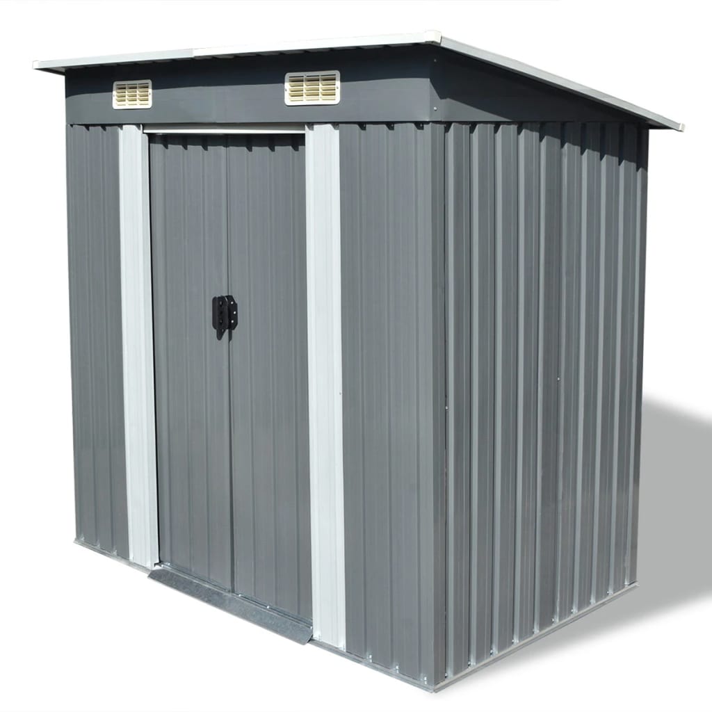 Vidaxl Garden Shed Grey Gray