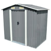 Vidaxl Garden Shed 204x132x186 cm de metal gris