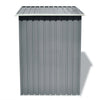Vidaxl Garden Shed 204x132x186 cm de metal gris