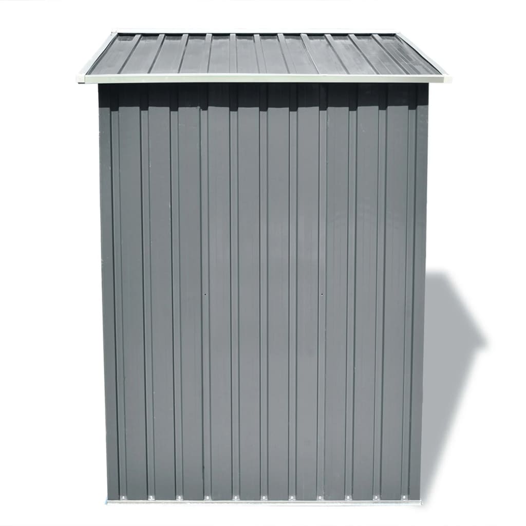 Vidaxl Garden Shed 204x132x186 cm de metal gris