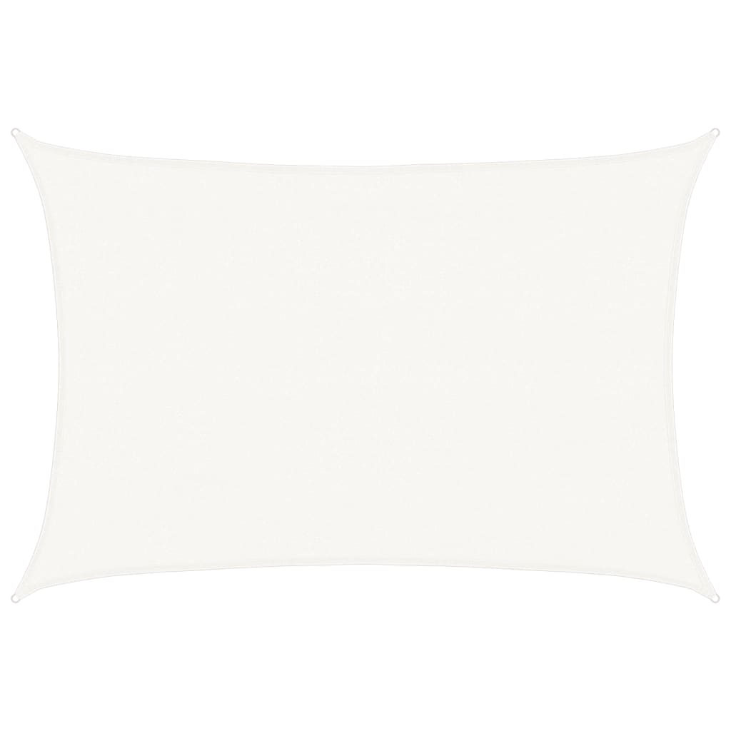 Vidaxl Sun Shade HDPE Rectangle 4x6 m Bianco