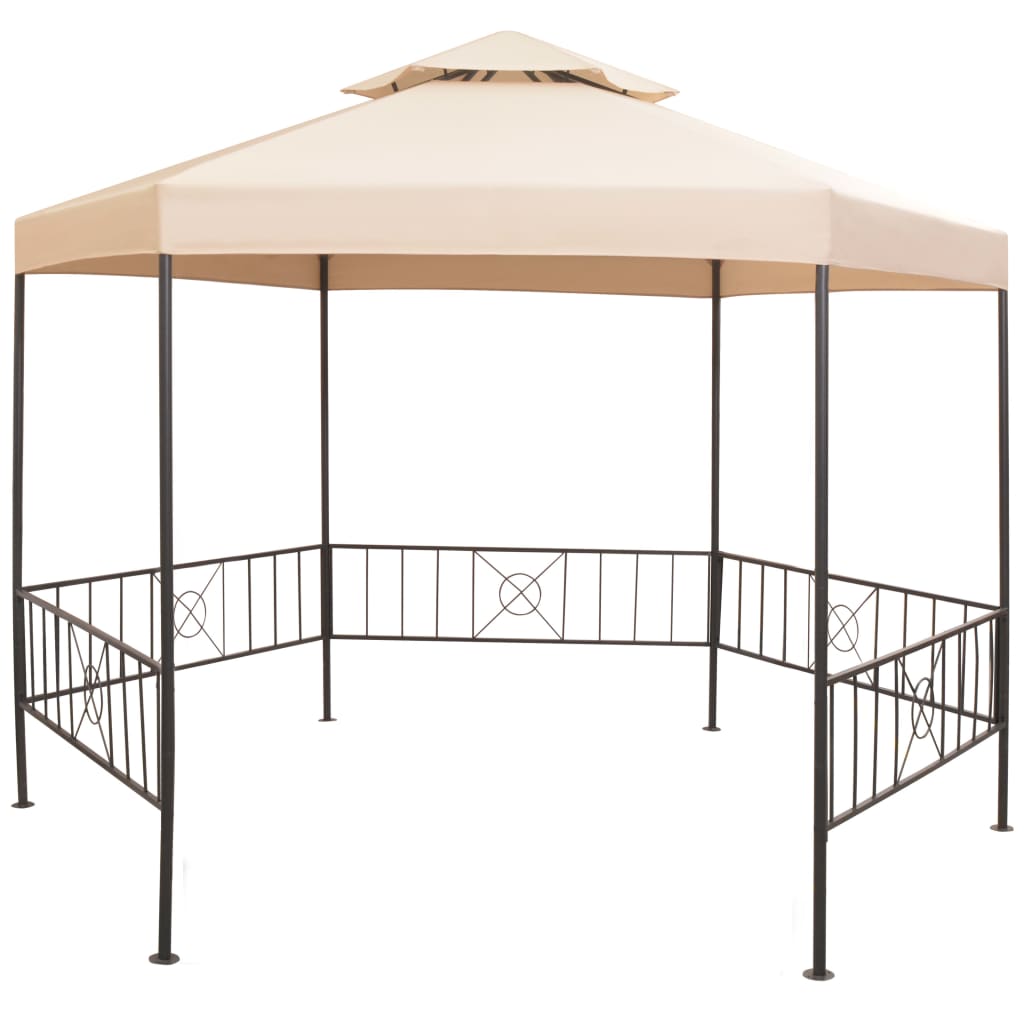 Vidaxl Garden Pracor 323x265 cm beige esagonale