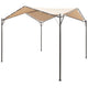 Vidaxl Arbor 4x4 m Beige in acciaio