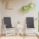 Vidaxl sedia da giardino cuscini schienale 2 pezzi 120x50x3 cm in tessuto antracite