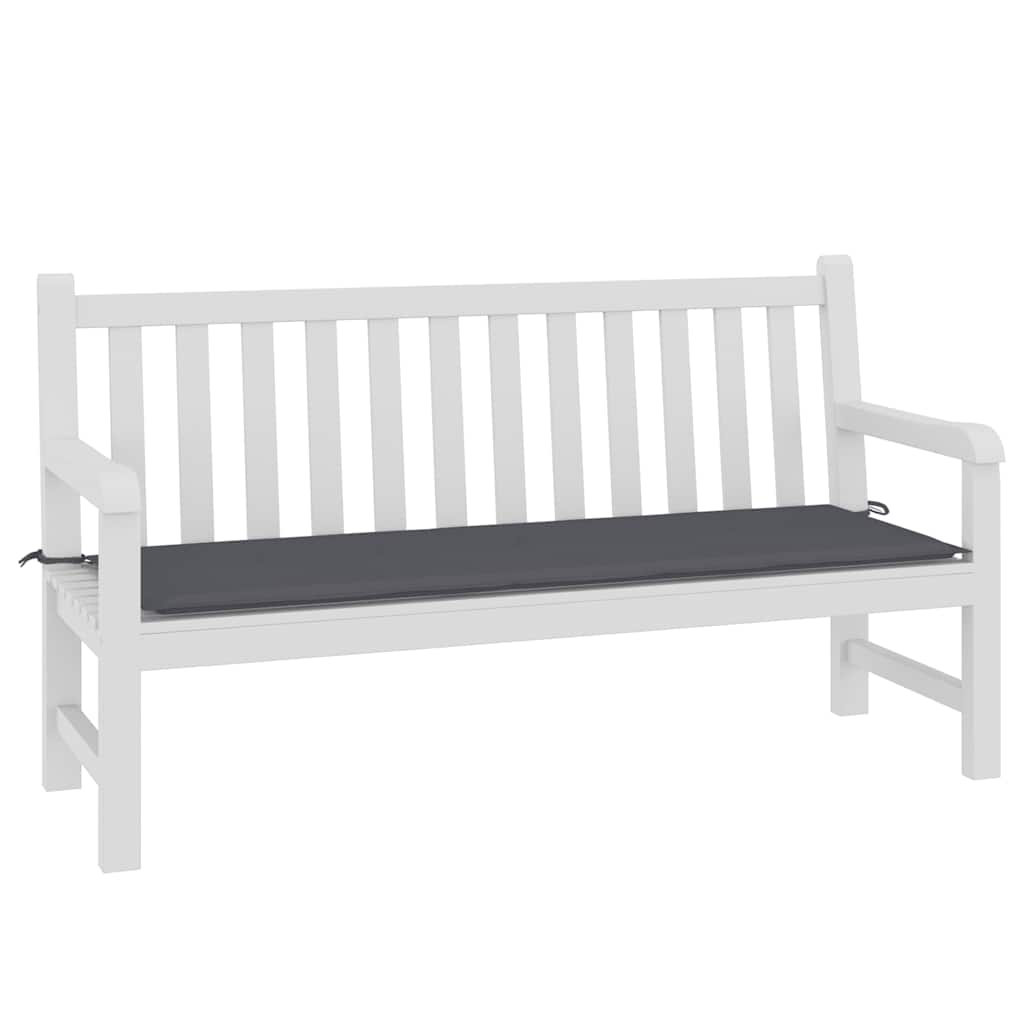 Vidaxl Garden Banch Cushion 150x50x3 cm Tessuto Oxford Antracite -Colorato