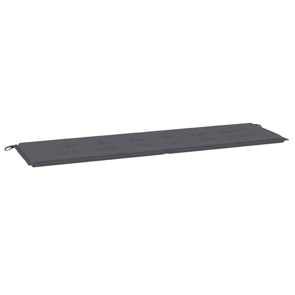 Vidaxl Garden Banch Cushion 180x50x3 cm Tessuto Oxford Antracite -Colorato
