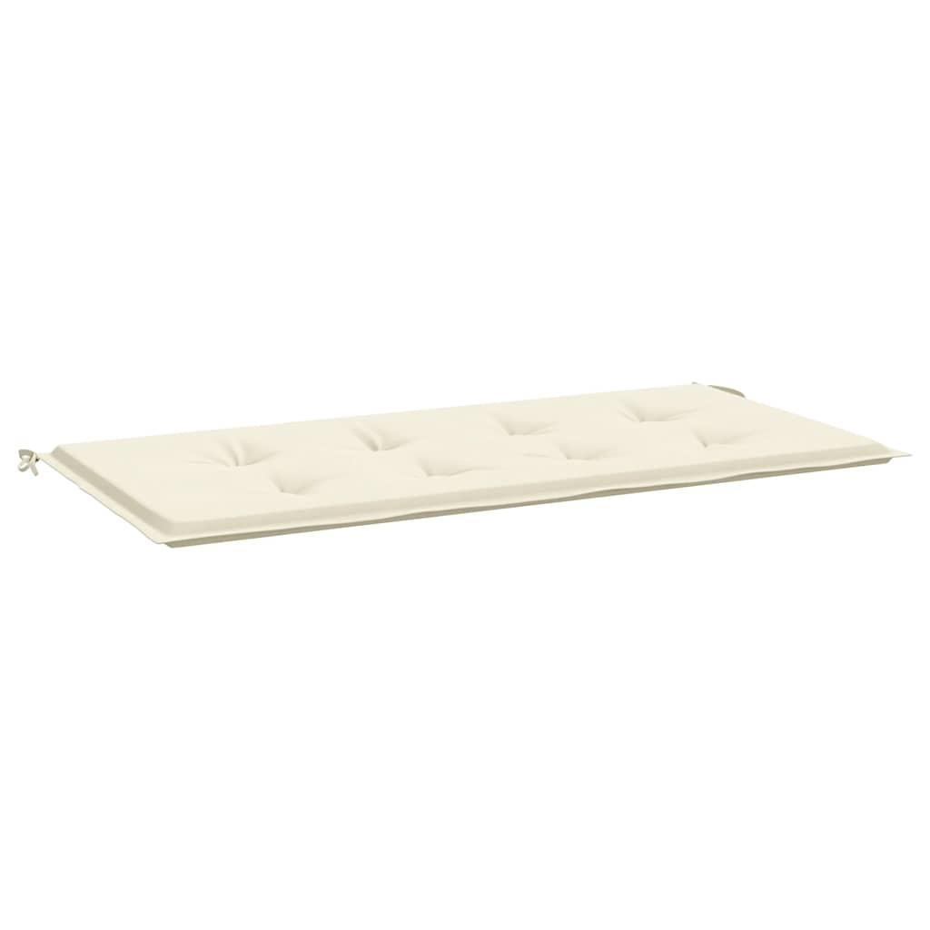 Vidaxl Garden Bench Cushion 100x50x3 CM Oxford Fabric Crème -Coled