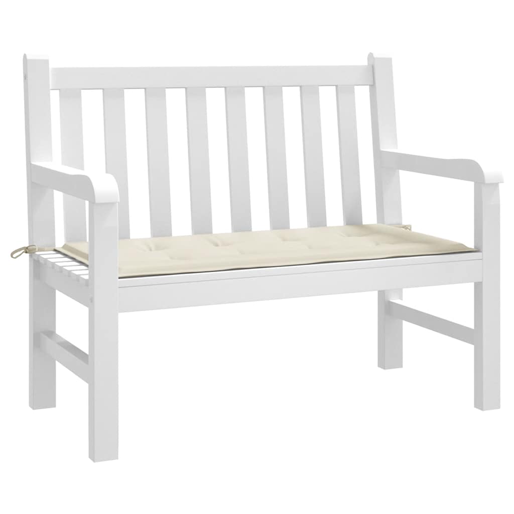 Vidaxl Garden Bench Cushion 100x50x3 CM Oxford Fabric Crème -Coled