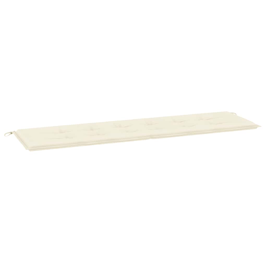 Vidaxl Garden Bench Cushion 180x50x3 CM Oxford Fabric Crème -Coled