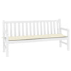 Vidaxl Garden Bench Cushion 180x50x3 CM Oxford Fabric Crème -Coled