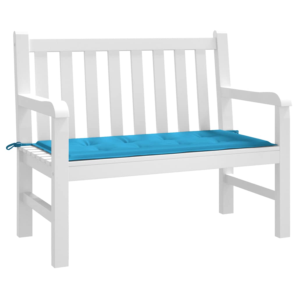 Vidaxl Garden Bench Cushion 100x50x3 cm tessuto blu blu blu