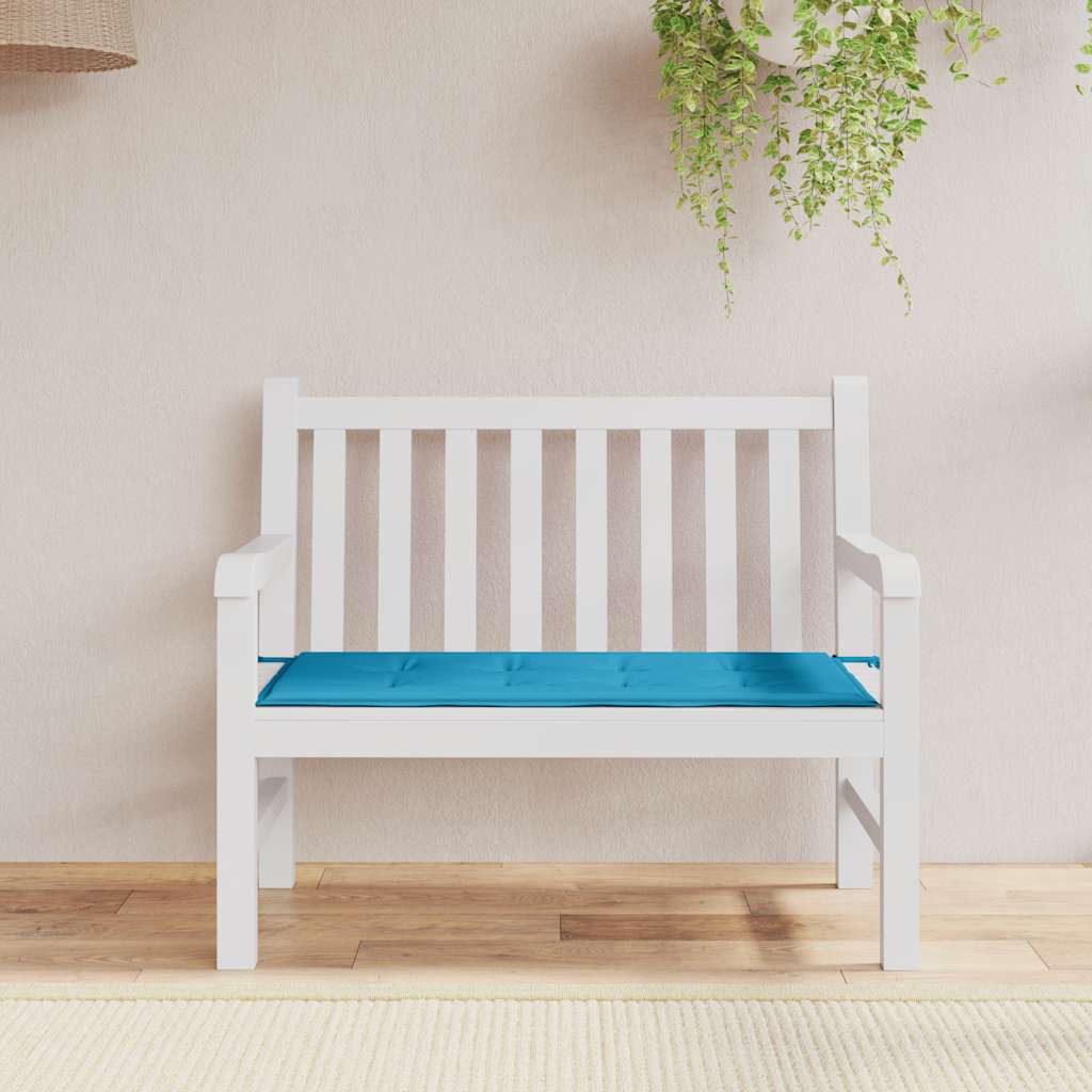 Vidaxl Garden Bench Cushion 100x50x3 cm tessuto blu blu blu