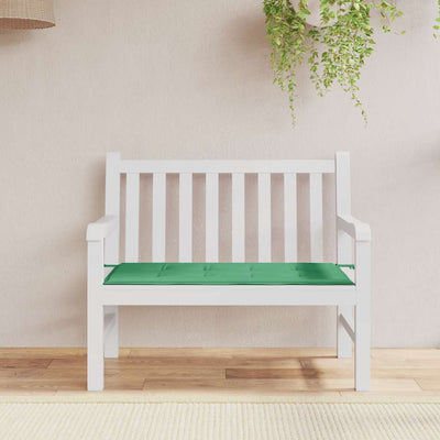 Vidaxl Garden Banch Cushion 120x50x3 cm tessuto Oxford verde