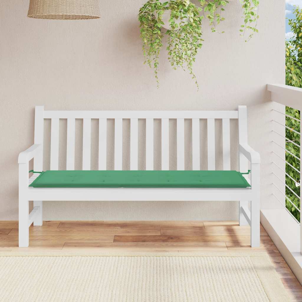 Vidaxl Garden Bench Cushion 150x50x3 CM Oxford Fabric Green