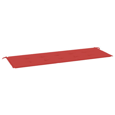 Vidaxl Garden Banch Cushion 150x50x3 cm tessuto Oxford rosso