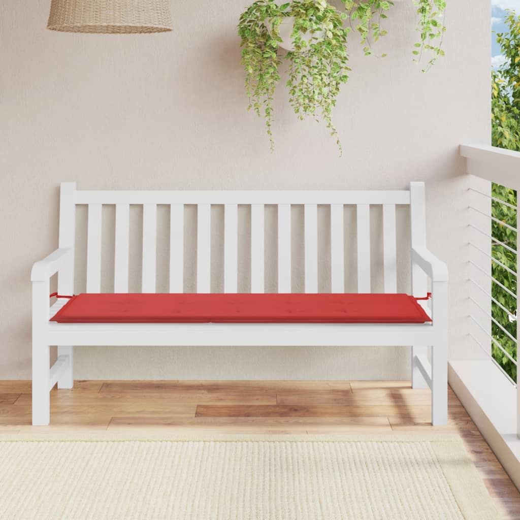 Vidaxl Garden Bench Cushion 150x50x3 CM Oxford Fabric Red