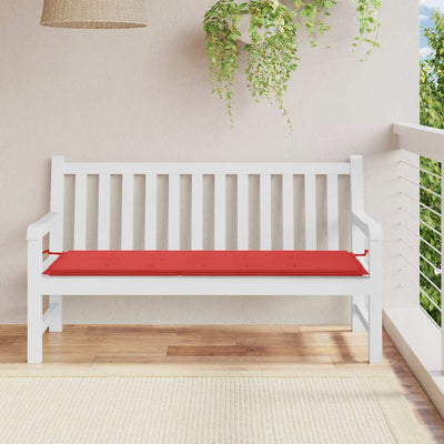 Vidaxl Garden Banch Cushion 150x50x3 cm tessuto Oxford rosso