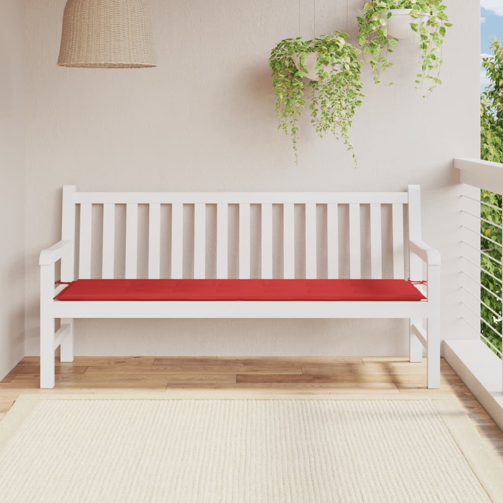 Vidaxl Garden Bench Cushion 180x50x3 CM Oxford Fabric Red