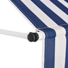 Vidaxl Luifel estende manualmente 350 cm a strisce blu e bianche