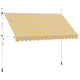 Vidaxl Luifel estende manualmente 350 cm gialle e blu strisce