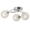 Vidaxl Lampada a soffitto con 3 lampade a LED G9 120 W