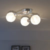 Vidaxl Lampada a soffitto con 3 lampade a LED G9 120 W