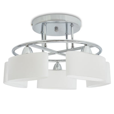 Lámpara de techo Vidaxl con capuchas de vidrio en forma de elótalas 5XE14 200W