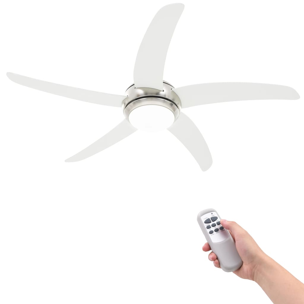 VIDAXL VENTO A BACCHIO CON LAMPAGNA 128 CM BIANCO