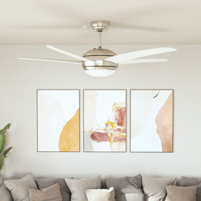 VIDAXL VENTO A BACCHIO CON LAMPAGNA 128 CM BIANCO