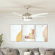 VIDAXL VENTO A BACCHIO CON LAMPAGNA 128 CM BIANCO